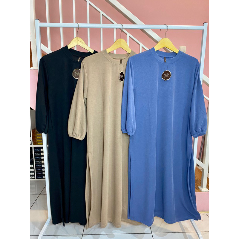 TUNIK KNIT, MIDI, PAKAIAN WANITA, ATASAN WANITA (by. AQUILA)