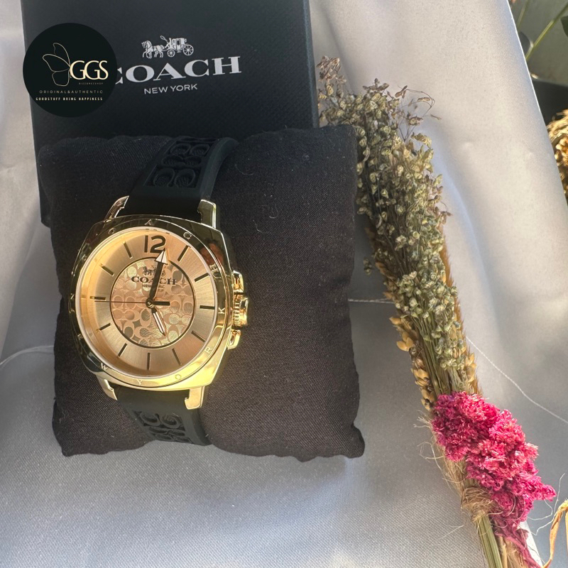 Jam tangan wanita coach original strap rubber