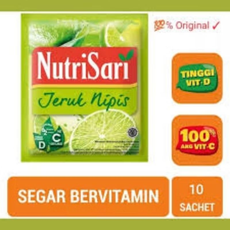 

Nutrisari 1 Renceng (Isi 10 sachet)