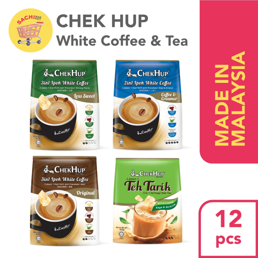 

CHEK HUP / CHEKHUP Ipoh White Coffee / Kopi Chek Hup / Teh Tarik ORI Malaysia