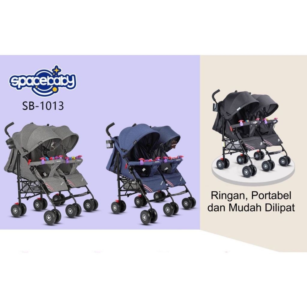 BABY STROLLER SPACEBABY SB 1013 KEMBAR