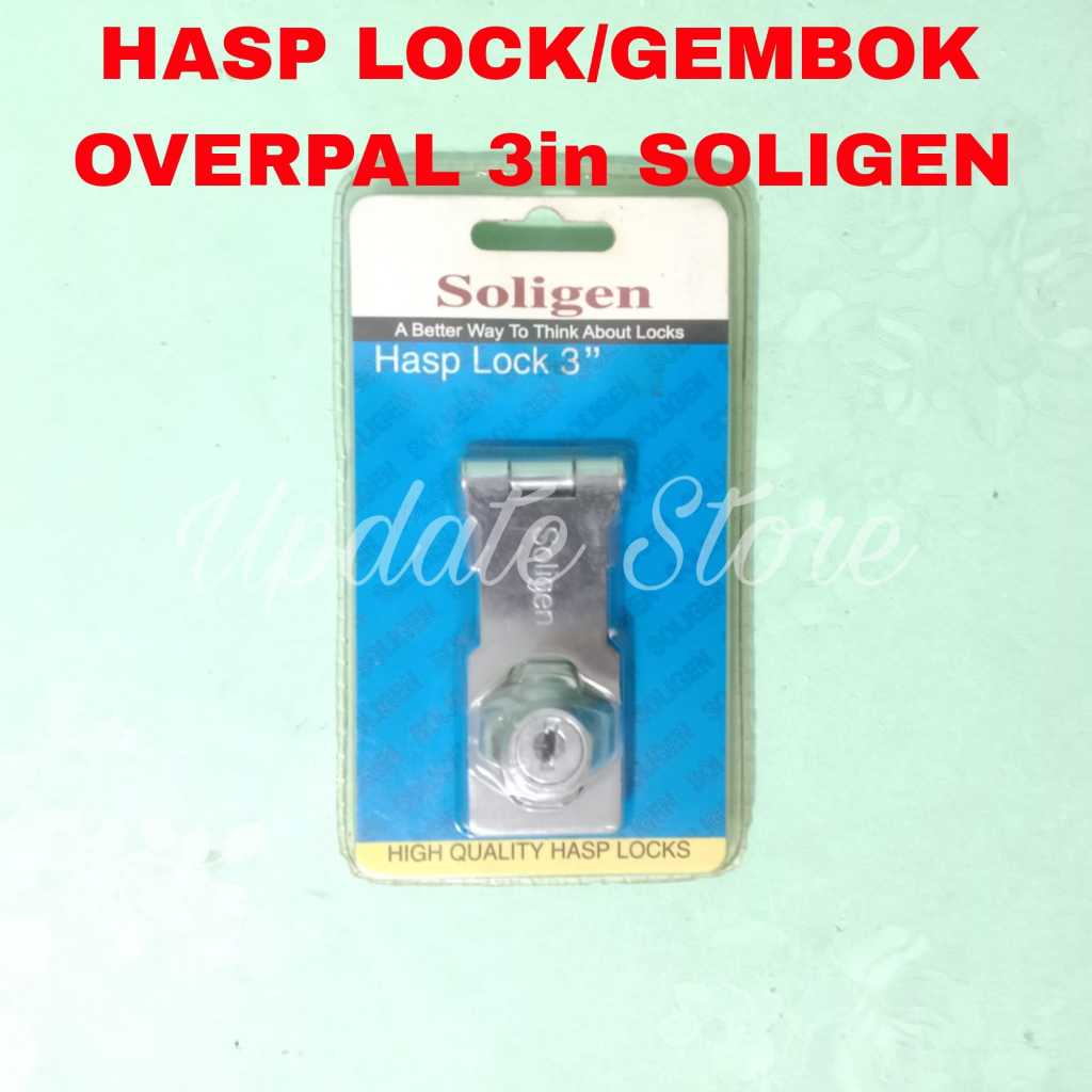 Hasp Lock/Gembok Overpal 3in Soligen