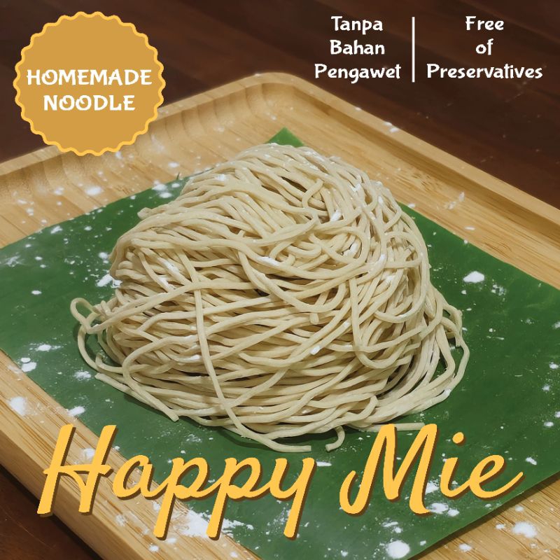

Mie Mentah Homemade asli, beku/ frozen, Vakum Vacuum 1 kg