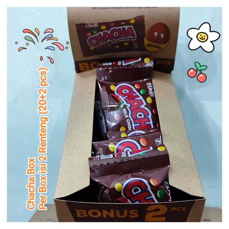 

PROMO BARU CHACHA MC BOX FREE 2 PCS | PER BOX ISI 2 RENTENG BONUS 2 PCS | CHACHA KEMASAN BARU