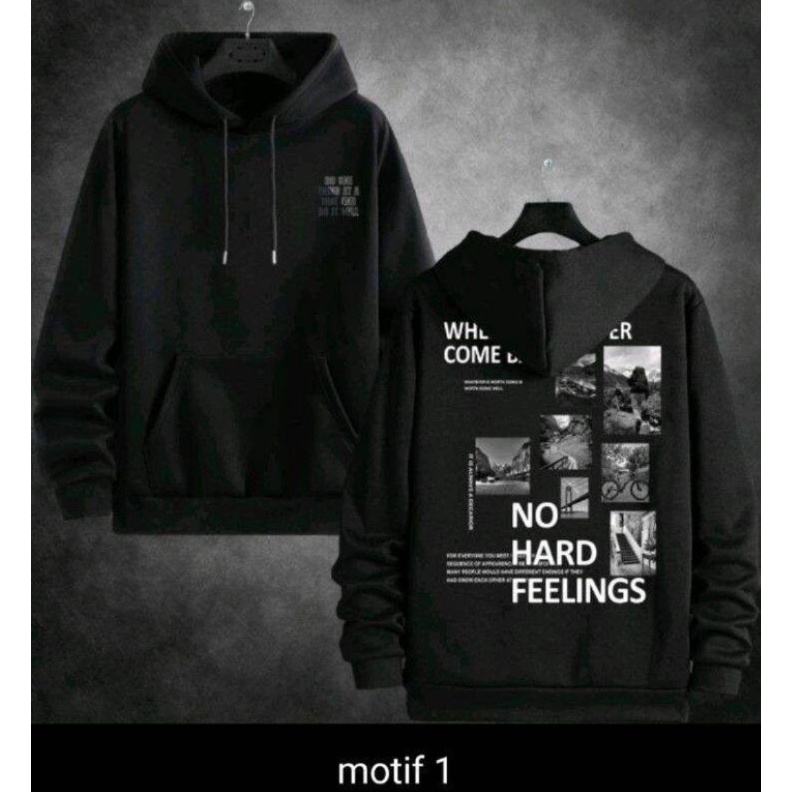 sweater Hoodie pria wanita distro gambar belakang