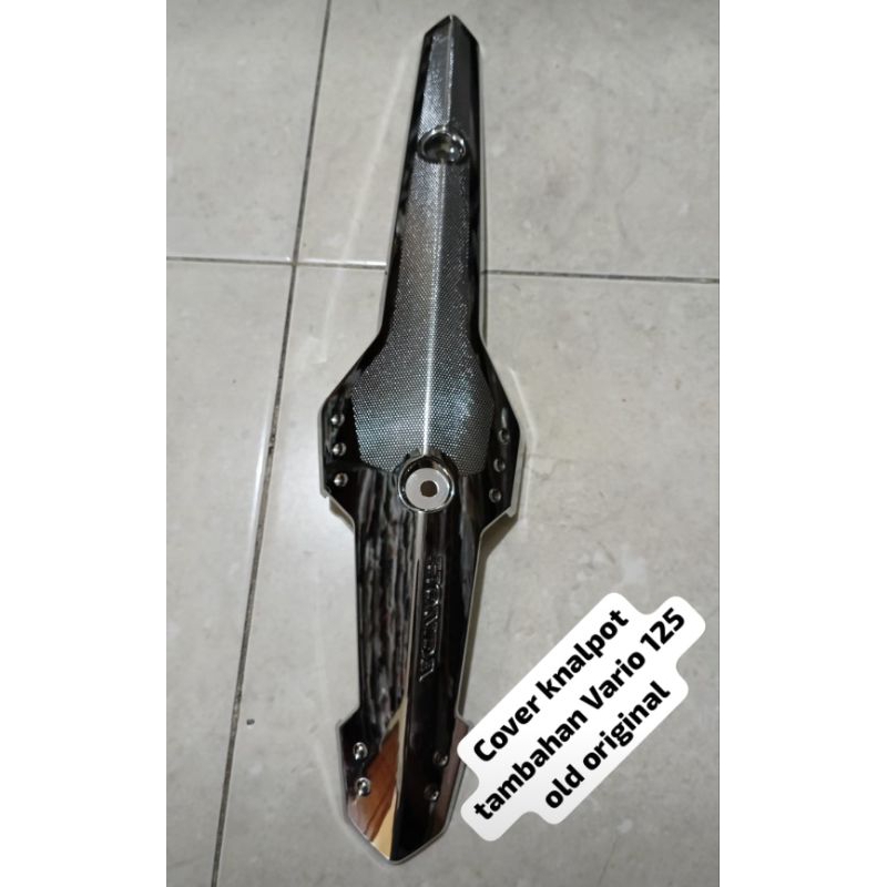 garnish cover knalpot vario 125 2012 2014 bahan original