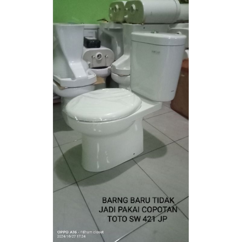 CLOSET DUDUK TOTO SW 421J TOILET DUDUk WC kloset