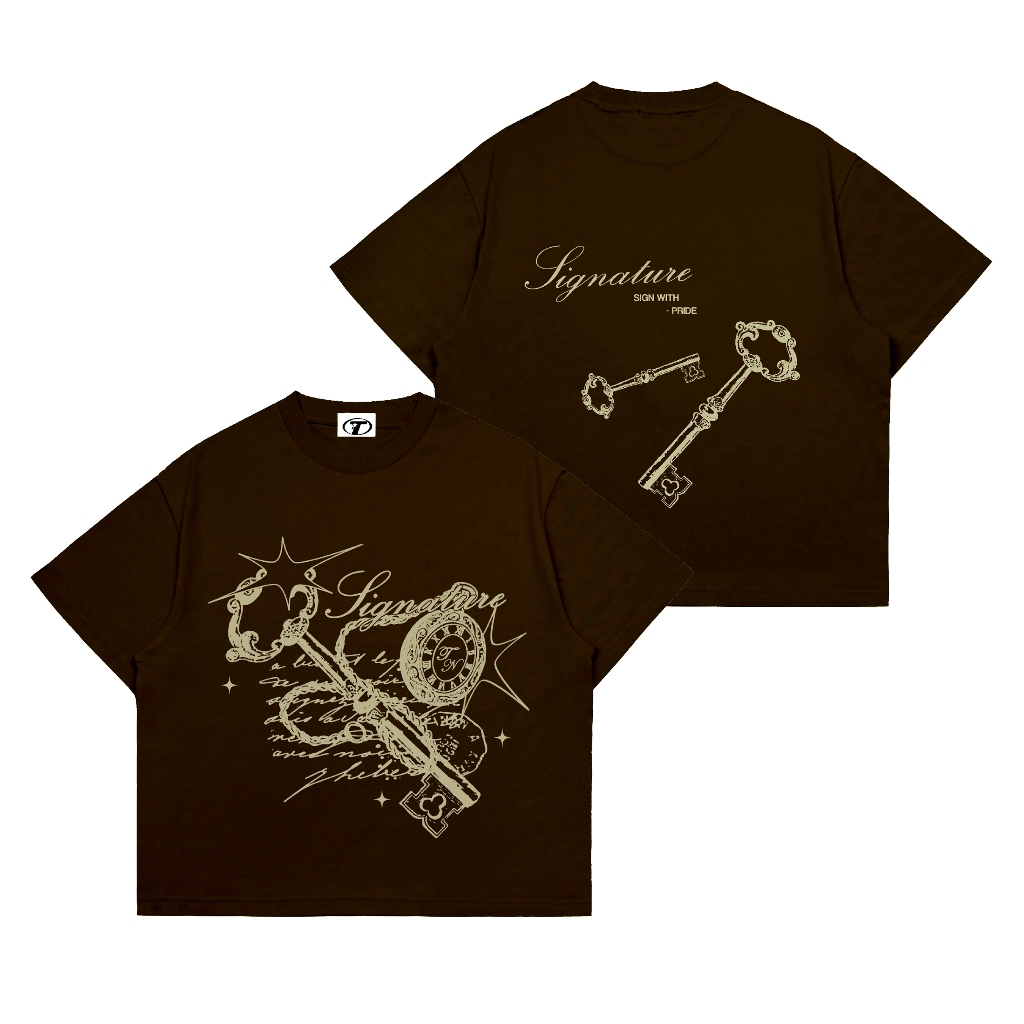 Thenational Kaos T-shirt Boxy Fit 24s Lockeys Dark Brown