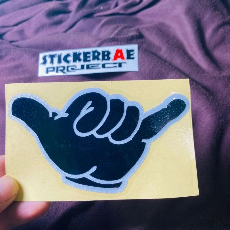 Sticker Sintak Tangan Viral Stiker Cutting