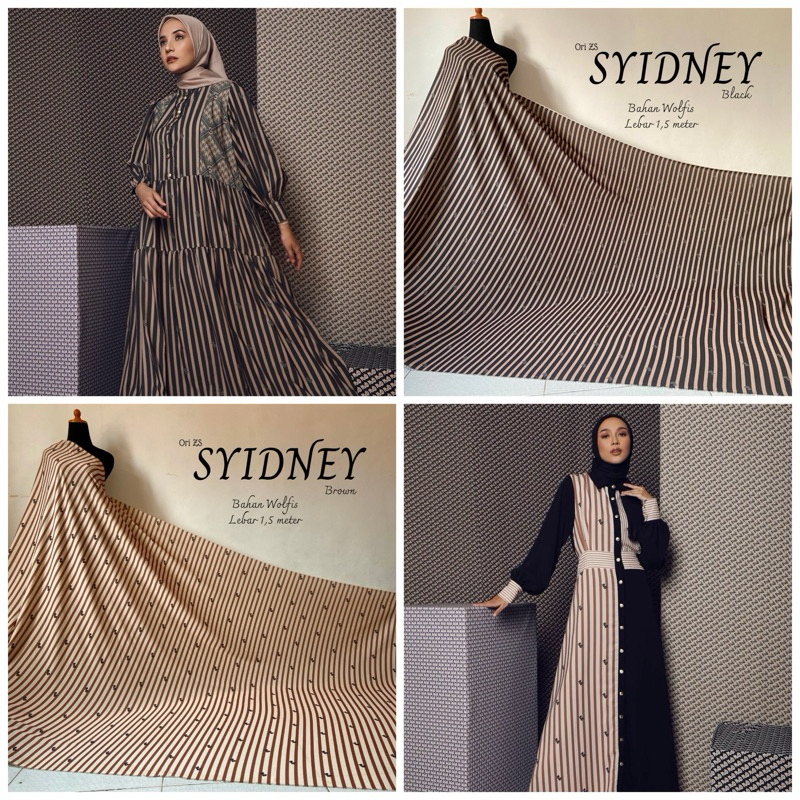 Kain Ori Zaskia Sungkar Motif Sydney Bahan Wolfis