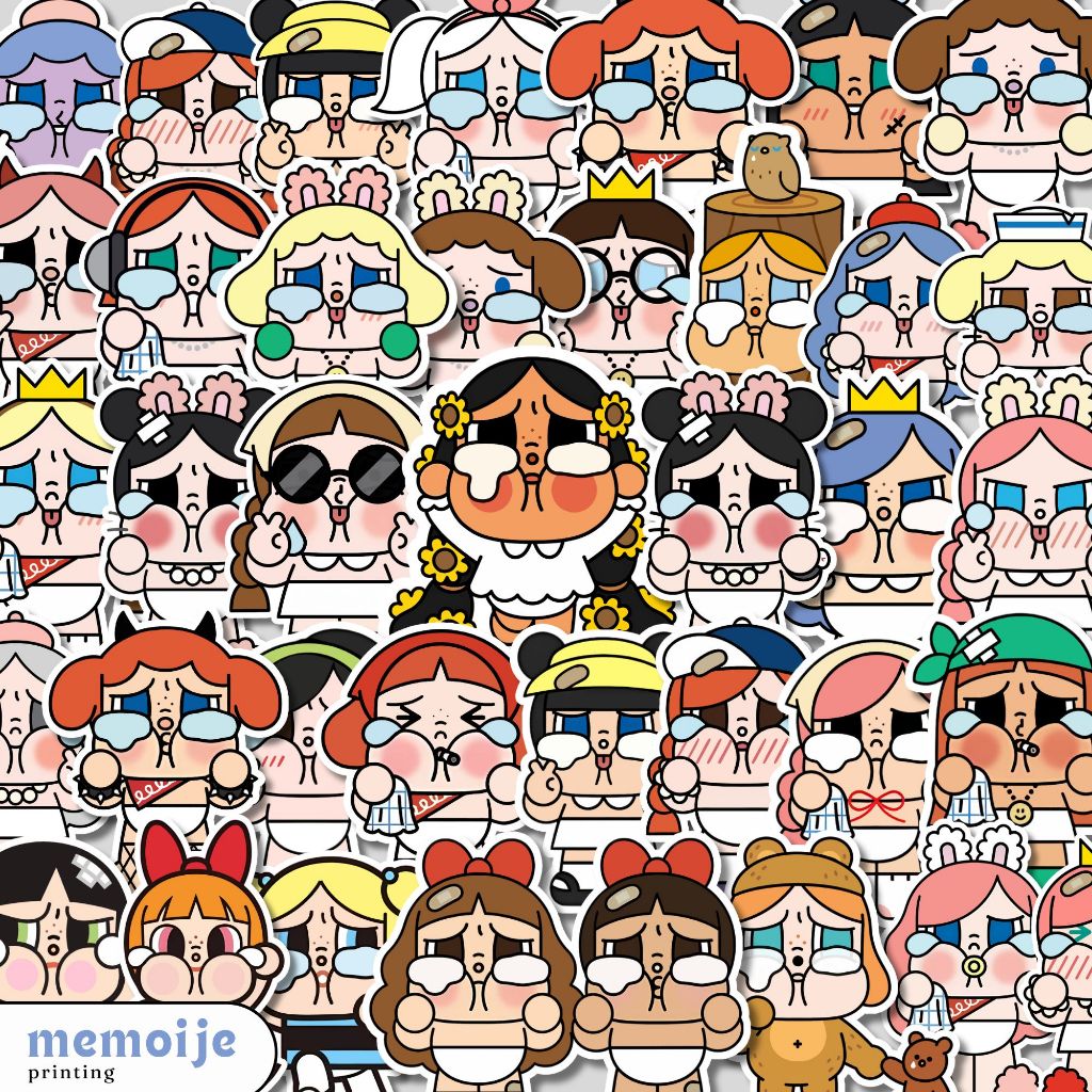 

(40+ PCS) Stiker Crybaby Popmart Vinyl Waterproof – Sticker Lucu untuk Laptop, Helm, HP, Motor