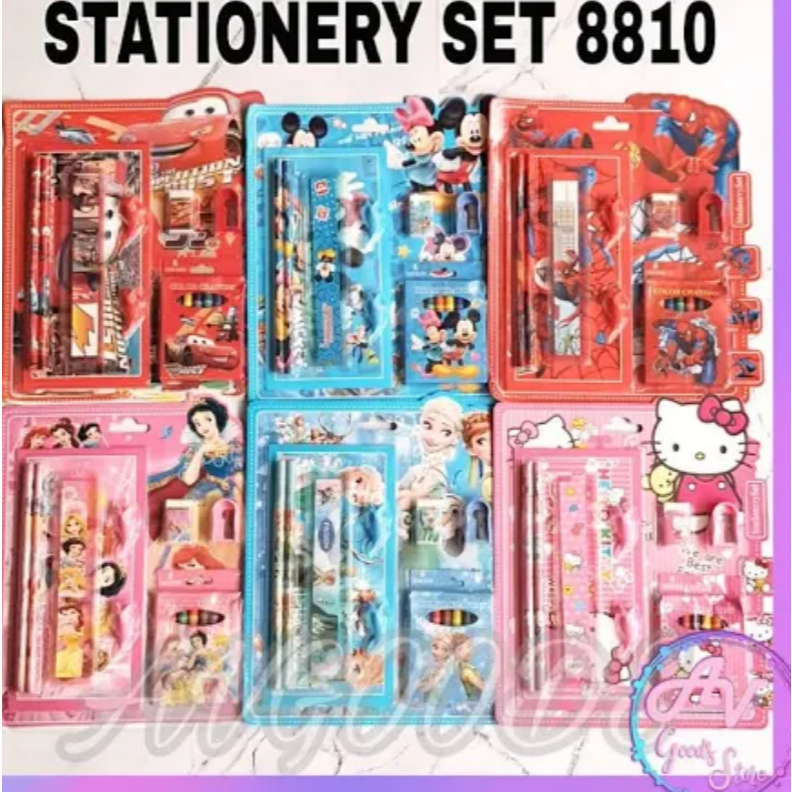 

stationery set / paket alat tulis 9in1 / set alat tulis / stationery set 9in1
