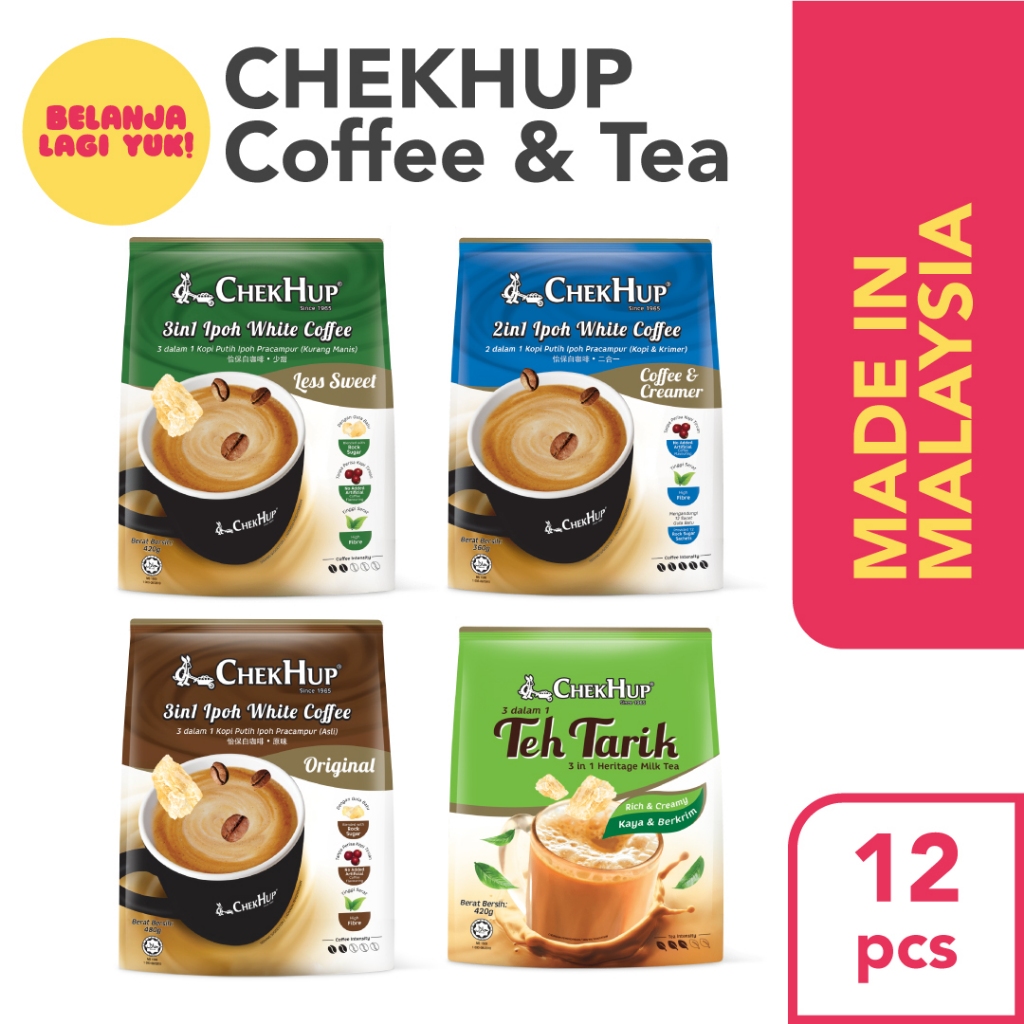 

CHEK HUP / CHEKHUP Ipoh White Coffee / Kopi Chek Hup / Teh Tarik ORI Malaysia