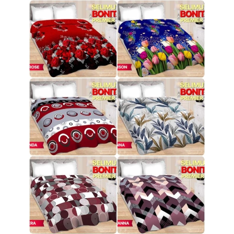 Selimut BONITA PREMIER Ukuran 160x200 cm Bahan Tebal