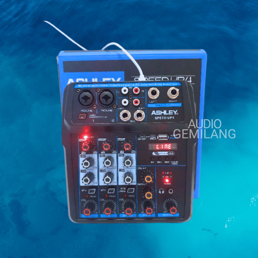 MIXER MINI ASHLEY SPEED UP 4 / SPEEDUP4 - BLUETOOTH USB MIXER ORIGINAL