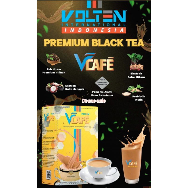 

Vcafe Volten - TEH Kesehatan - BLACKTEA Volten Jahe Hitam EKSTRAk MANGGIS Isi 20 Sachet - TEH NO 1 INDONESIA (Bisa COD)