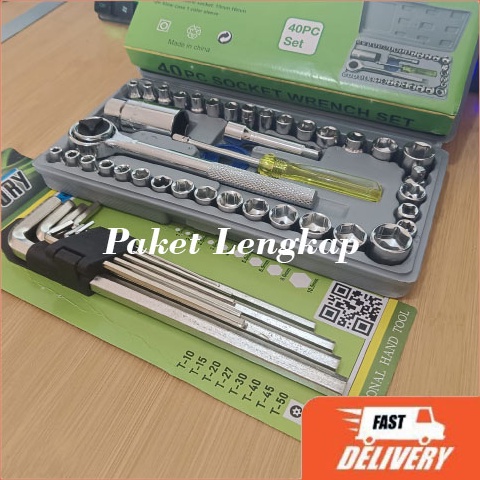 Obral Berkualitas Paket Kunci shock 4 pcs  Kunci L set 9 pcs Panjang Victory  Ready Cod  kunci sok f