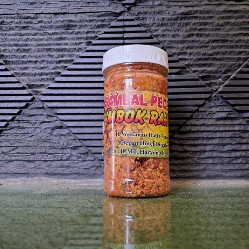 

mbok rah ponorogo- sambel pecel khas ponorogo mbok rah - enak sedap pedas - 200gr