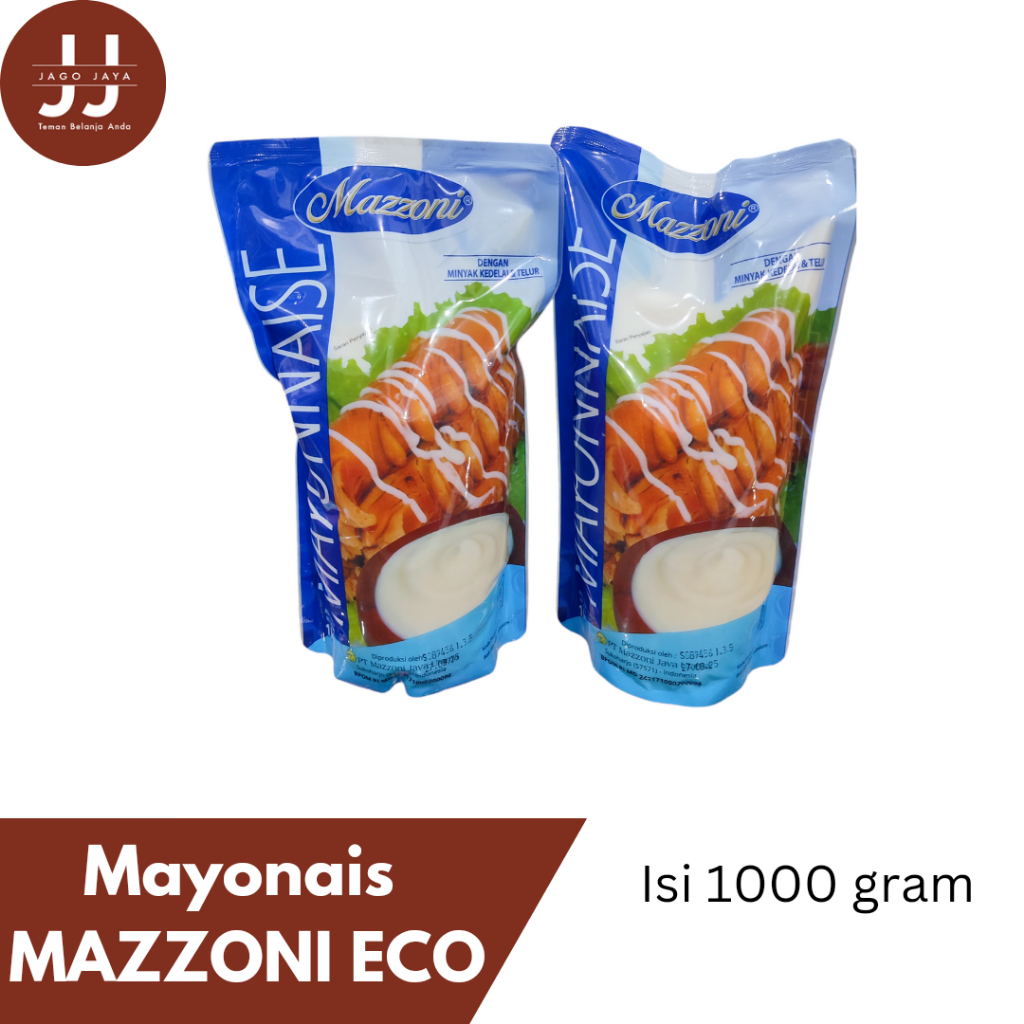 

[Jago Jaya] Mayonais MAZZONI ECO 1KG - Mayones 1 Kg - Mayonais Kemasan 1KG