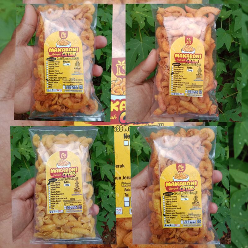 

MAKAROO MAKARONI BASAH DAN KERING BY NYONYAH CETAR NETTO 120 GRAM