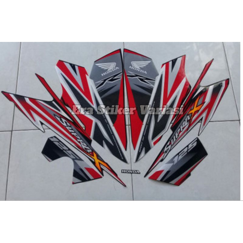 Striping motor/ Les Body Motor Supra X 125 Pelak/ R 2012