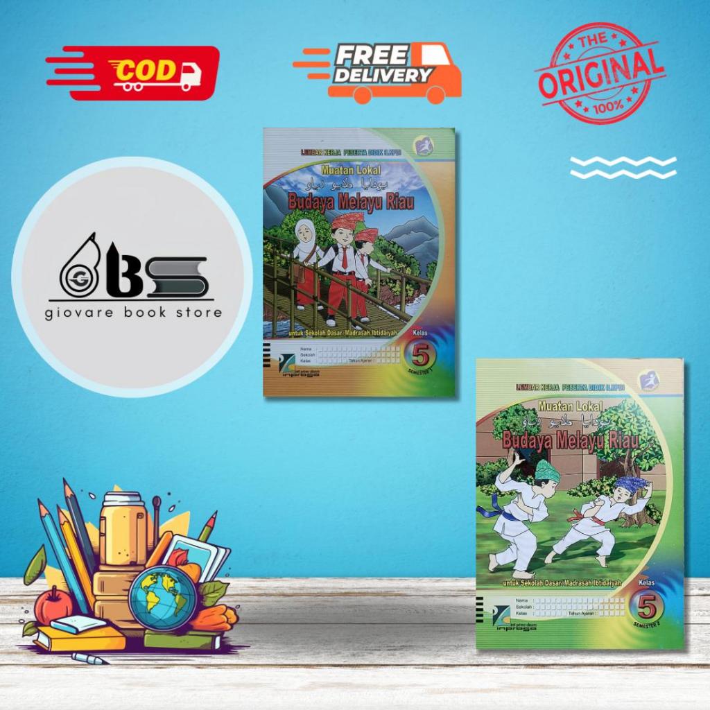 BUKU LKS BMR KELAS 5 INPRASA | LKS BUDAYA MELAYU RIAU SD KELAS 5 ORIGINAL