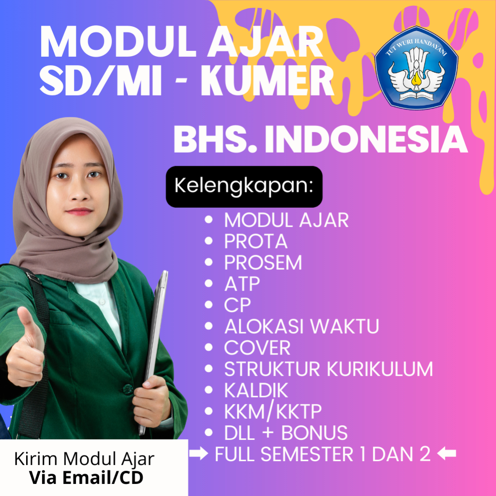 

MODUL AJAR BAHASA INDONESIA KELAS SD/MI KURIKULUM MERDEKA FULL 1 TAHUN