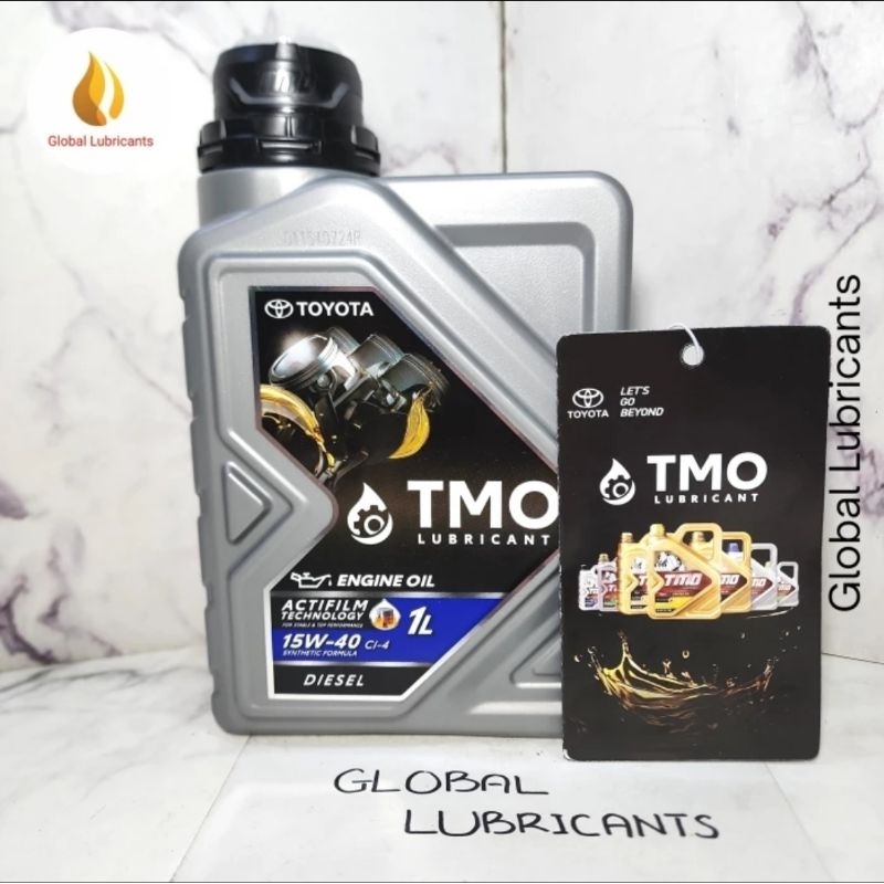 ALL NEW BARCODE Toyota Motor Oil/ TMO Hitam DIESEL 15W-40 1 Liter (Oli Mesin Solar)