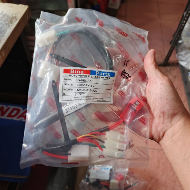 Kabel Aki motor matic honda scoopy beat vario 110 vario 150