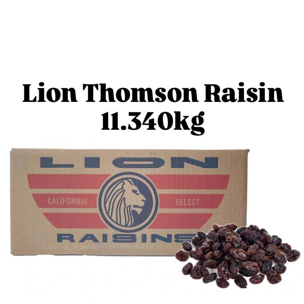 

LION THOMSON BLACK RAISIN/KISMIS KEMASAN 11.34KG/KARTONAN, INSTANT ONLY