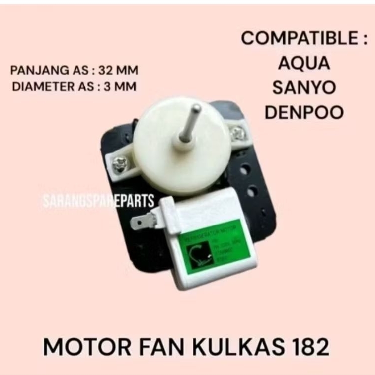 Kipas kulkas 2pintu Umum 182 baru