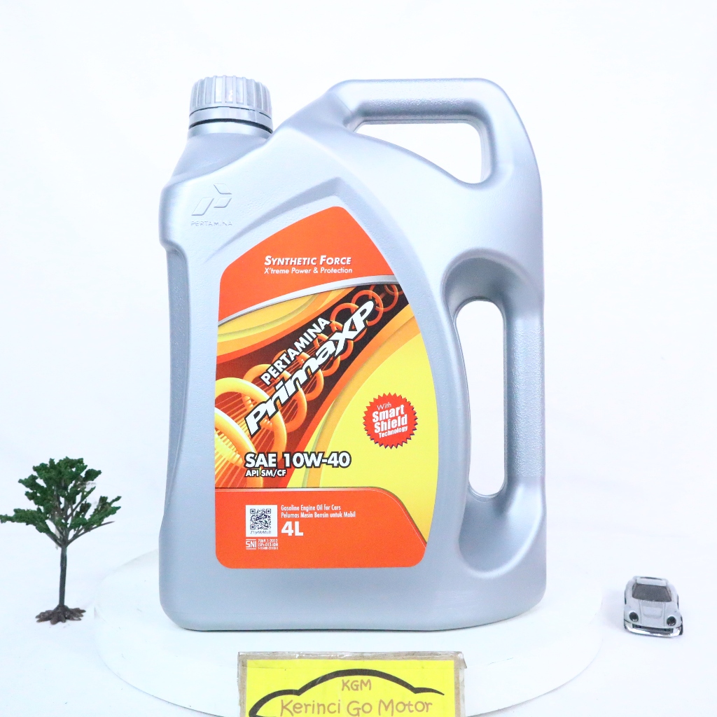 Pertamina Prima XP SAE 10W-40 4 Liter API SM/CF Oli Mobil Mesin Bensin Pelumas Synthetic Smart Shiel