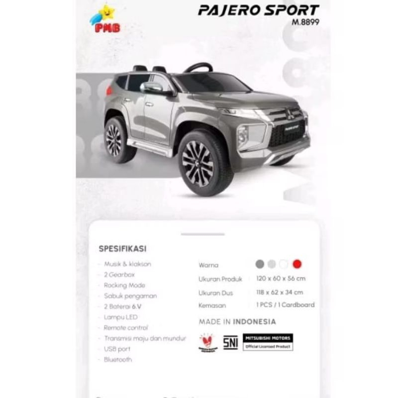 Mainan Mobilan Aki Pajero Sport