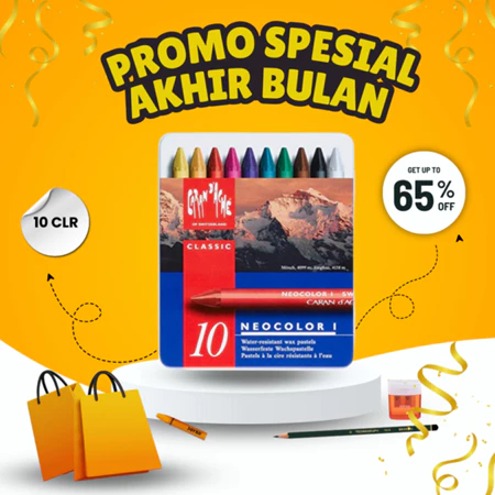 

CRAYON CARANDACHE NEOCOLOR I /1 10 Warna set10 ANTI AIR