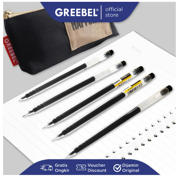 

Pulpen Gel Parko Greebel GP-001 (1 Box/Pack Isi 12 Pcs)