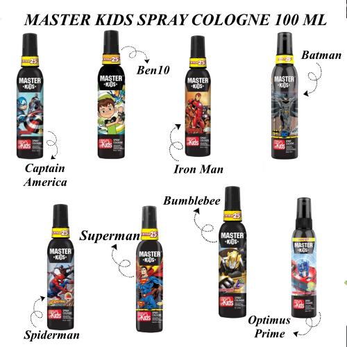 MASTER KIDS SPRAY COLOGNE 100 ML / PARFUM ANAK MASTER KIDS