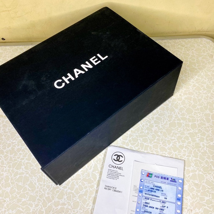 KODE A9I Box Magnet Chanel Hitam Kotak Tas Lipat Premium