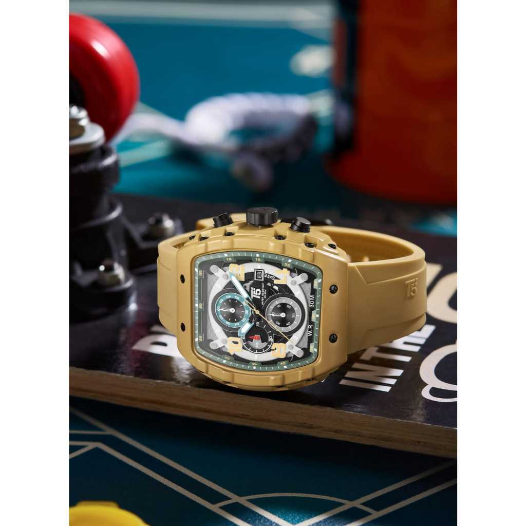 Jam Tangan Original T5 HG-3984 Crono Aktif Tanggal Aktif Free Box Manual Book Water