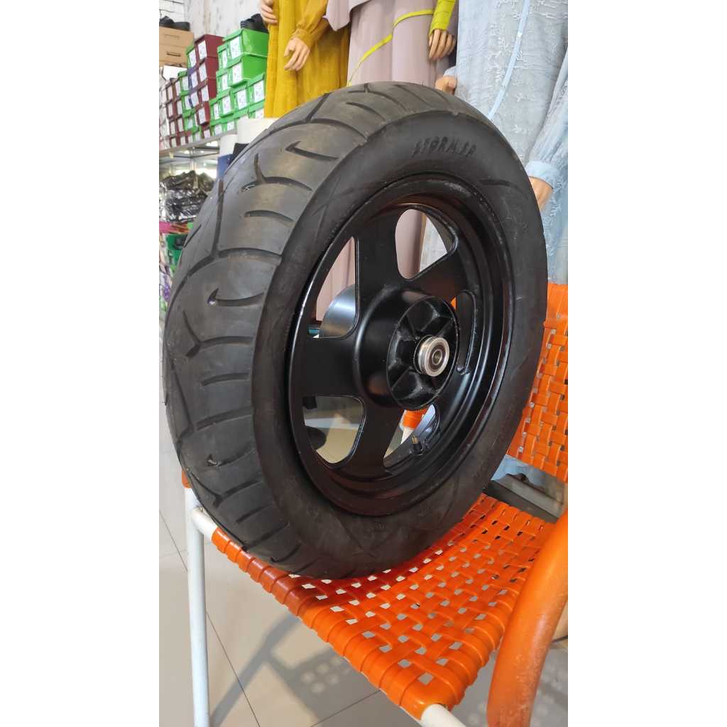 Set Ban Swallow+Velg Bekas Ukuran 130 Ring 15 Tinggi 90