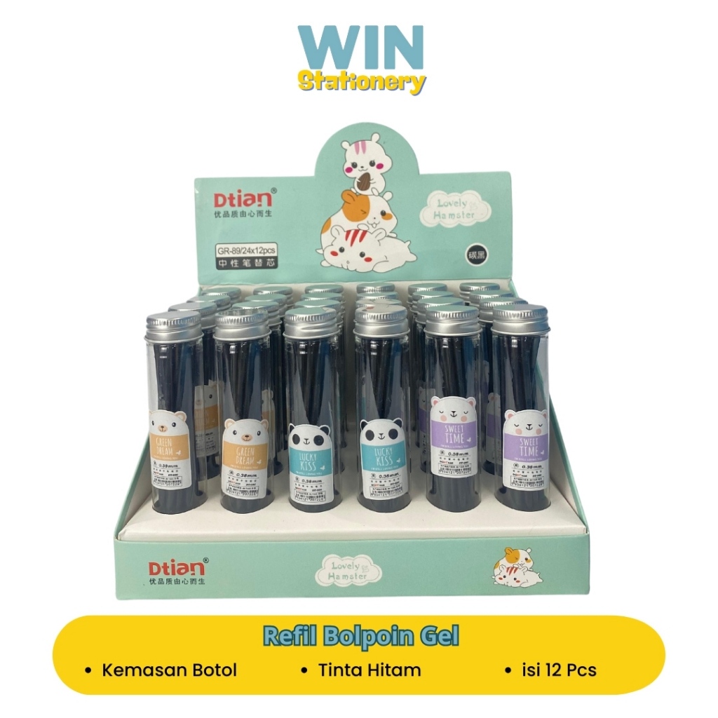 

Refil Bolpoin Tinta Hitam dan Karakter