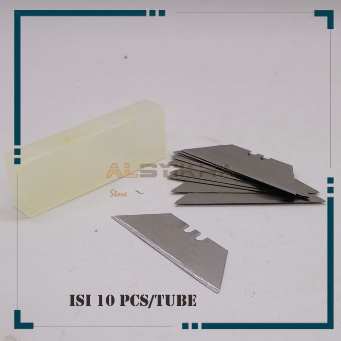 

Refill Isi Pisau Cutter Lipat Gypsum 10 pcs 0.5mm / Isi Kater Lipat Gypsum