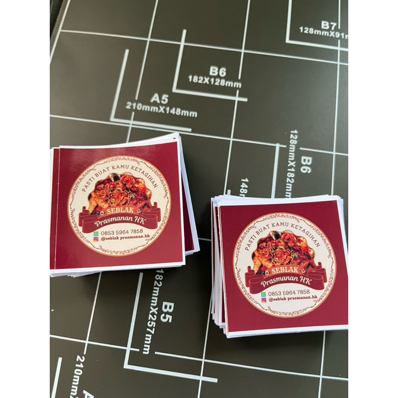 

STIKER BRAND USAHA || STIKER OLSHOP