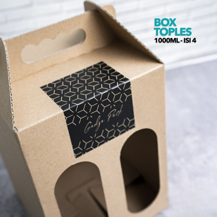 

10 Pcs Box Jinjing Hampers Kue Cookies Packaging Toples Isi 2 Cokelat Polos Ukuran 17 x 17 x 23cm