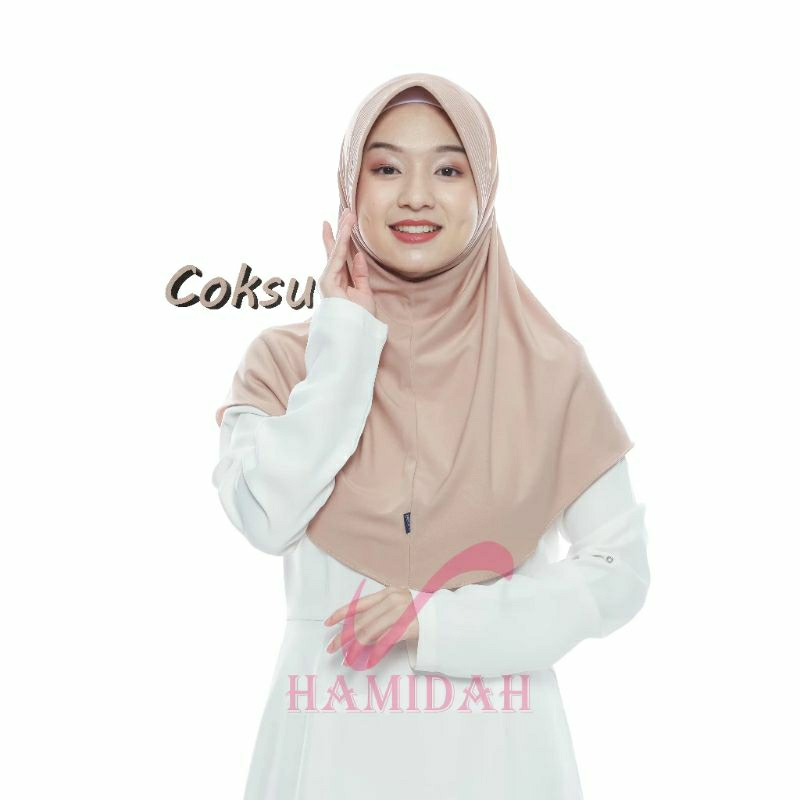 (ORI) Hijab Bergo Hamidah/Hijab Sport/Kerudung Olahraga/Hijab Instan