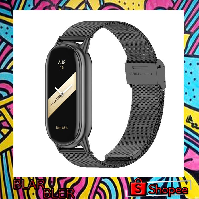 MIJOAS Buckle Strap Smartwatch Xiaomi Band 8 Stainless Steel - GT4