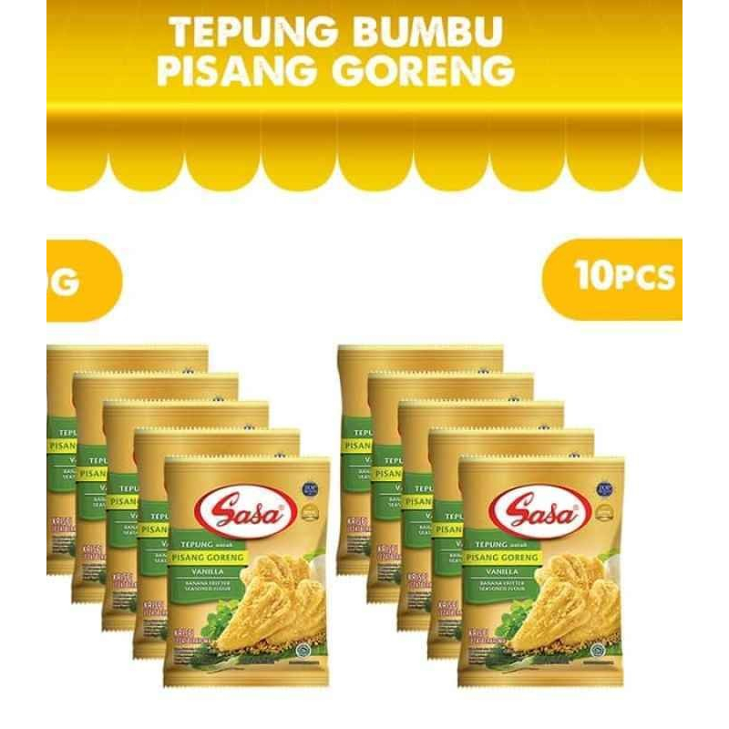 

Tepung Bumbu Serbaguna SASA Pisang Goreng 90gr isi 10 pcs