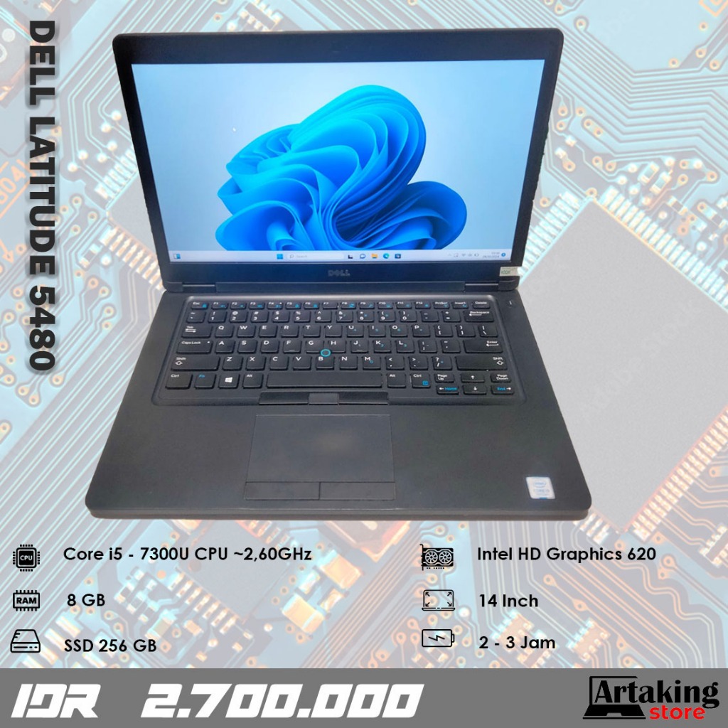 Dell Latitude 5480 - Core i5 - Gen 7 th - SSD 256 GB