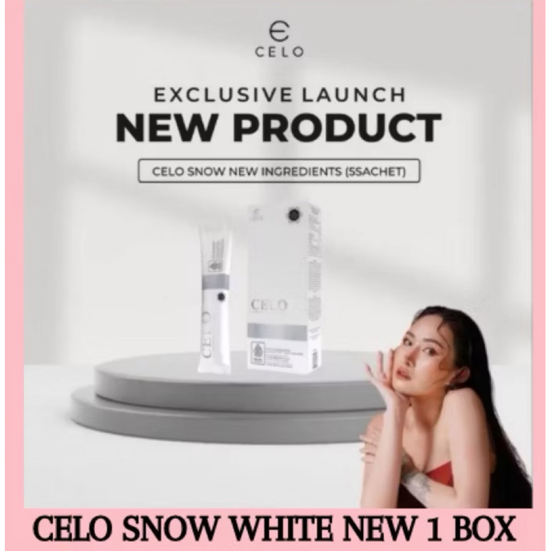 [NEW FORMULA/KEMASAN BARU] CELO SNOWHITE 1 BOX LYCHEE COLLAGEN PREMIUM DRINK WITH STEMCELL CELO.BEAU
