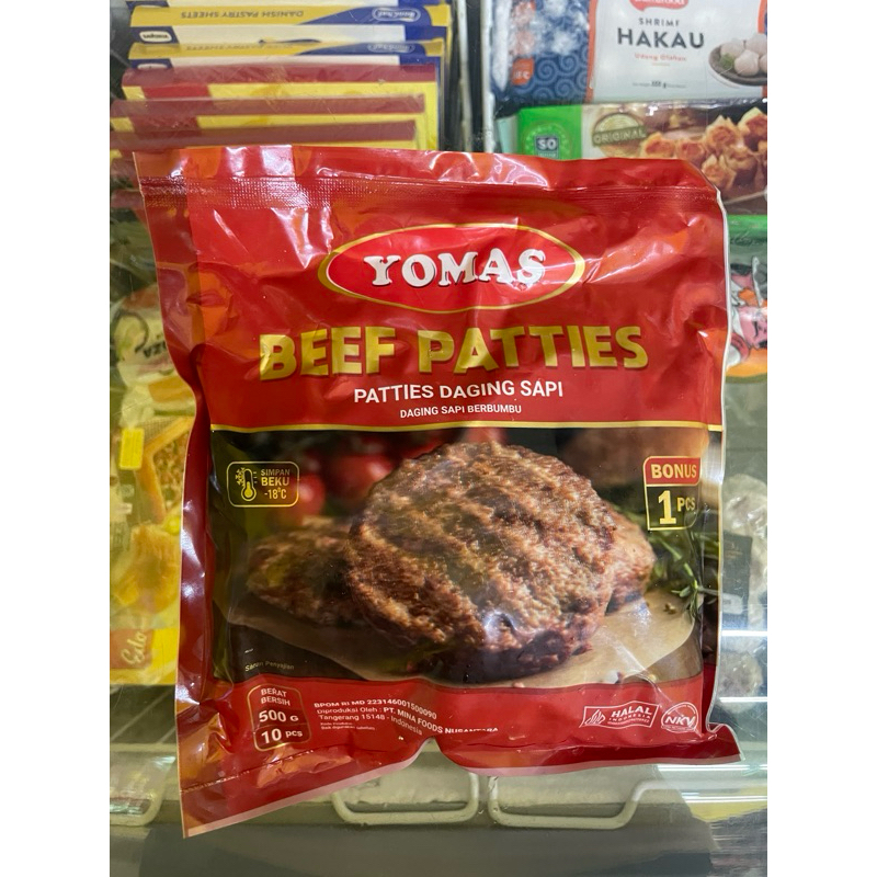 

Yomas Beef patties 500gr