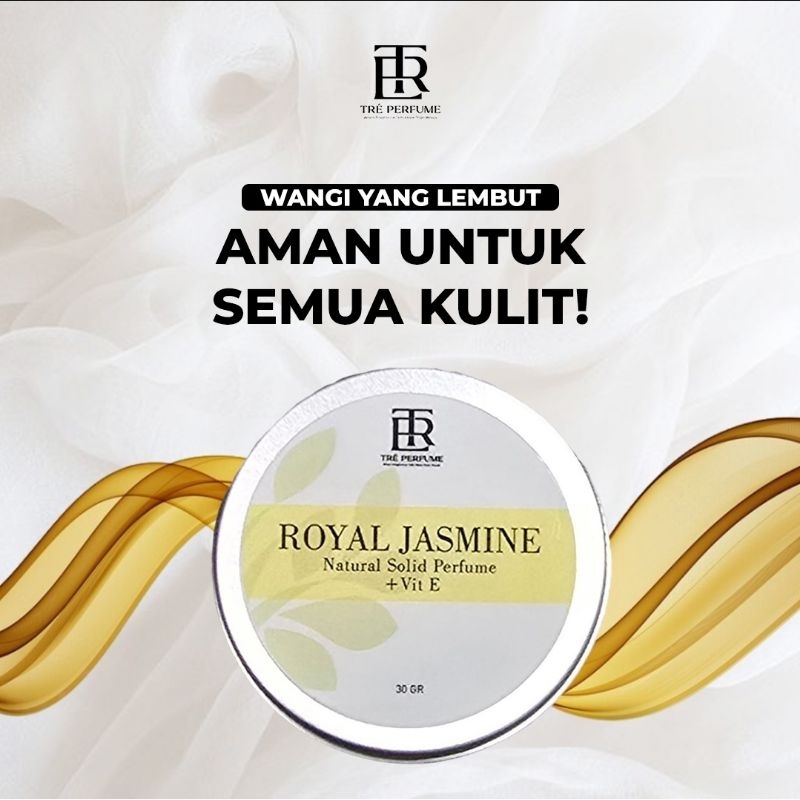 TRE PERFUME - ROYAL JASMINE SOLID PARFUME - Parfum Wangi Tahan Lama untuk Pria & Wanita